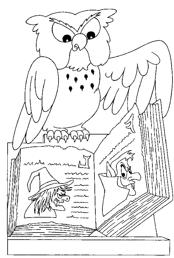 planse desene de colorat halloween